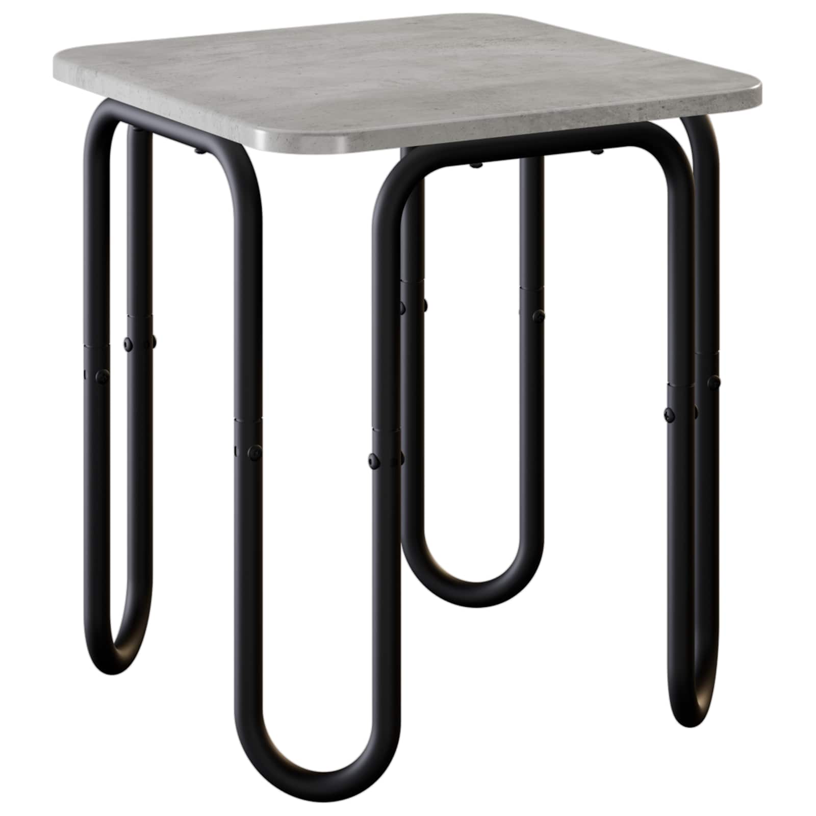 vidaXL Coffee Table Concrete Grey 40 x 40 x 45 cm Engineered Wood 2