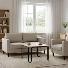 vidaXL Coffee Table Sonoma Oak 59 x 59 x 45 cm Engineered Wood 1