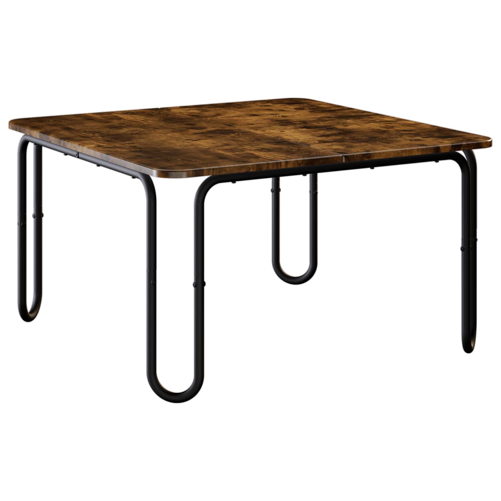 vidaXL Coffee Table Smoked Oak 59 x 59 x 45 cm Engineered Wood 2