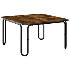 vidaXL Coffee Table Smoked Oak 59 x 59 x 45 cm Engineered Wood 2