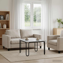vidaXL Coffee Table Grey Sonoma 59 x 59 x 45 cm Engineered Wood 1