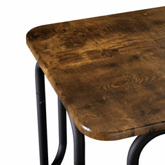 vidaXL Coffee Table Smoked Oak 79.5 x 40 x 36 cm Engineered Wood 5