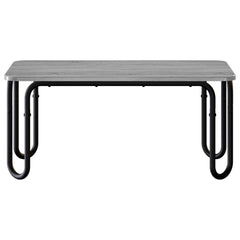 vidaXL Coffee Table Grey Sonoma 79.5 x 40 x 36 cm Engineered Wood 3