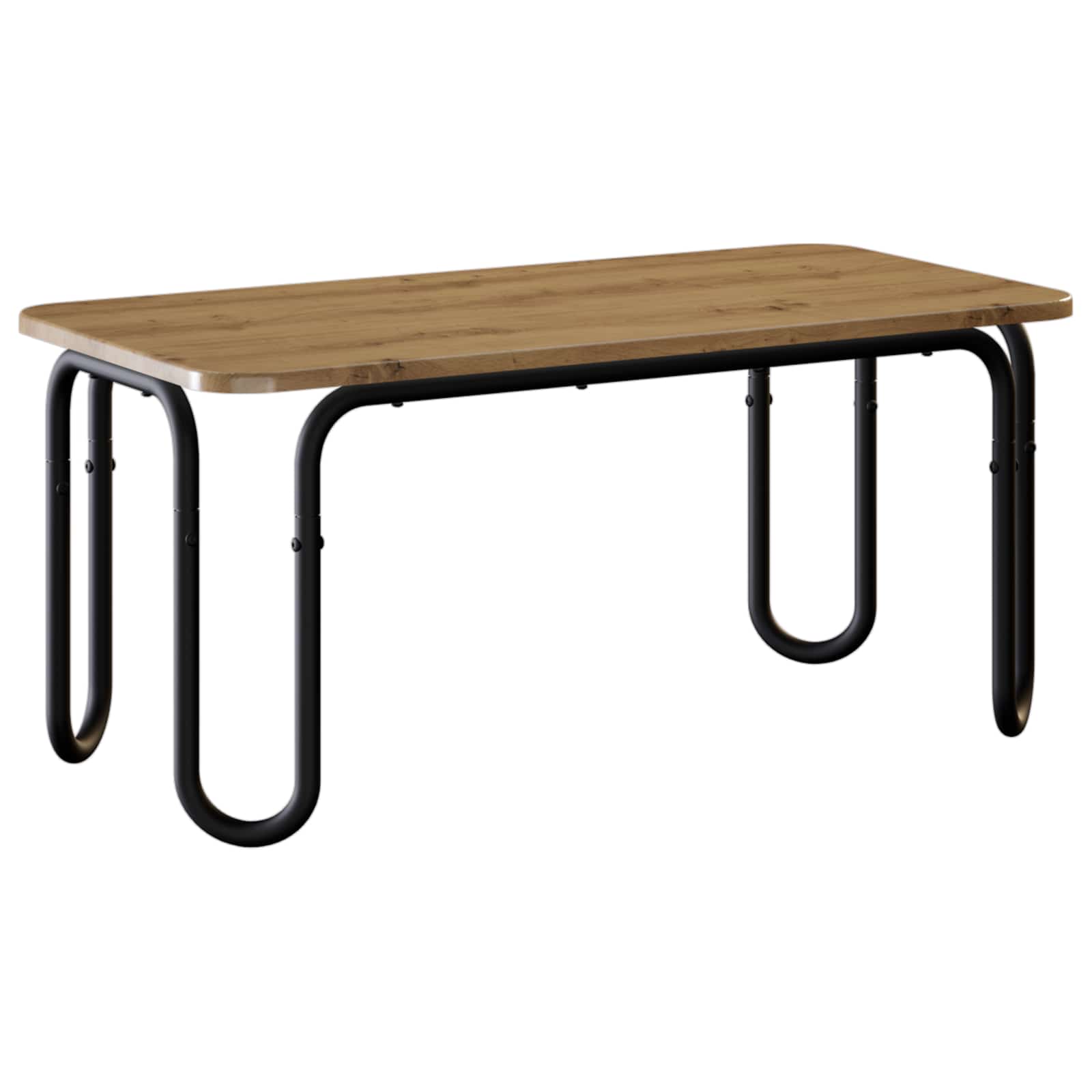 vidaXL Coffee Table Artisan Oak 79.5 x 40 x 36 cm Engineered Wood 2
