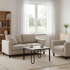vidaXL Coffee Table Concrete Grey 79.5 x 79.5 x 45 cm Engineered Wood 1