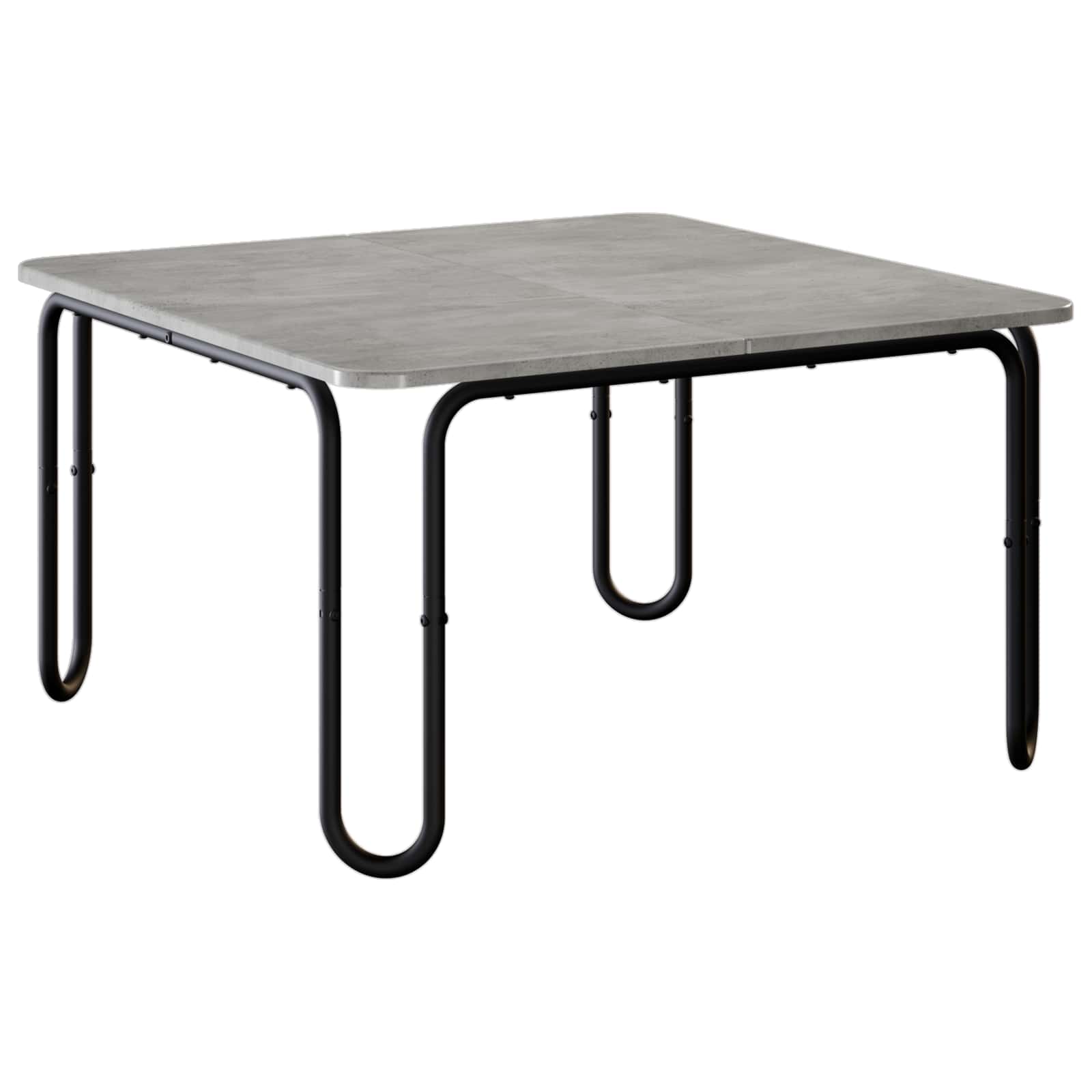 vidaXL Coffee Table Concrete Grey 79.5 x 79.5 x 45 cm Engineered Wood 2