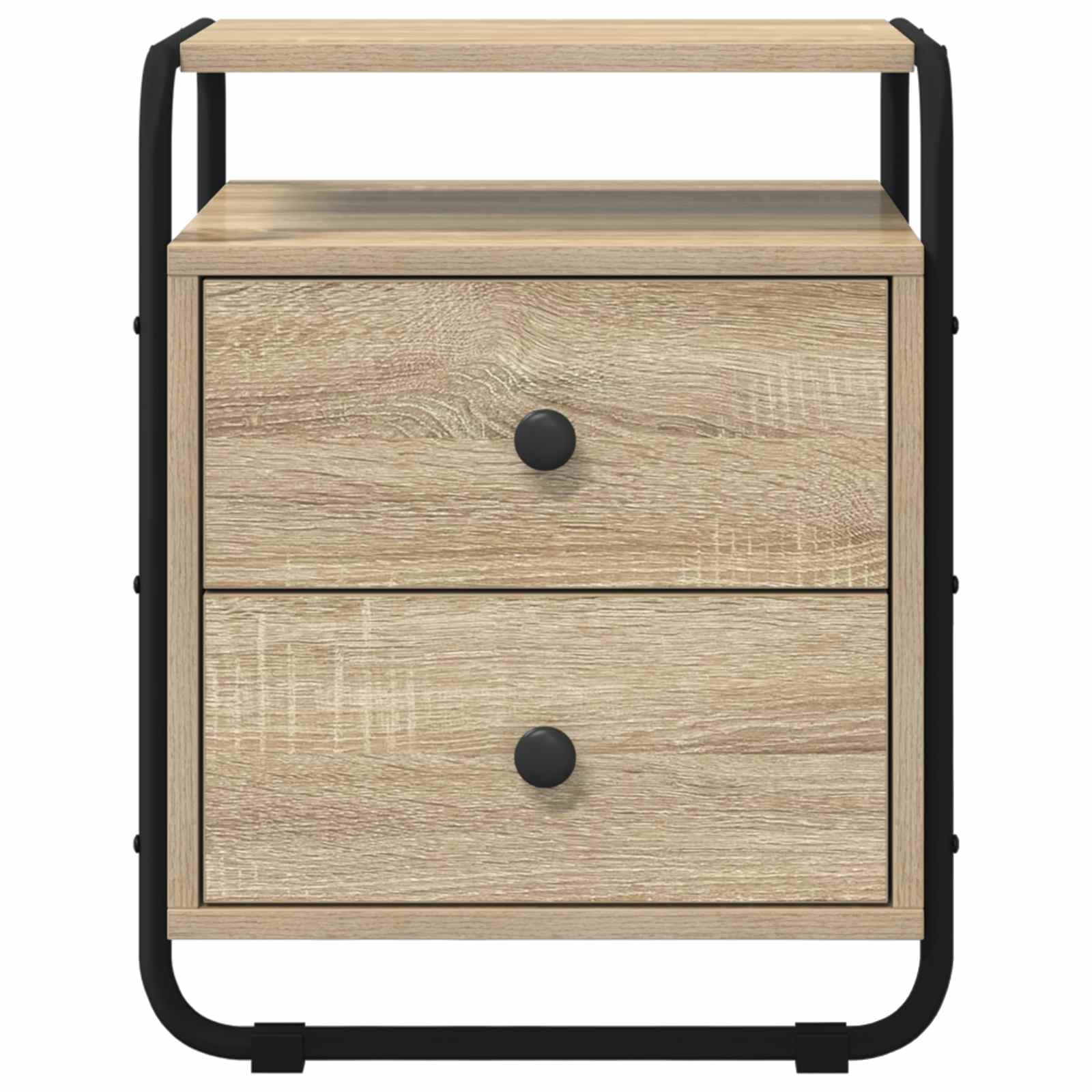 vidaXL Bedside Cabinet 2 pcs Sonoma Oak 40 x 36.5 x 50 cm 6