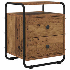 vidaXL Bedside Cabinet 2 pcs Old Wood 40 x 36.5 x 50 cm 3