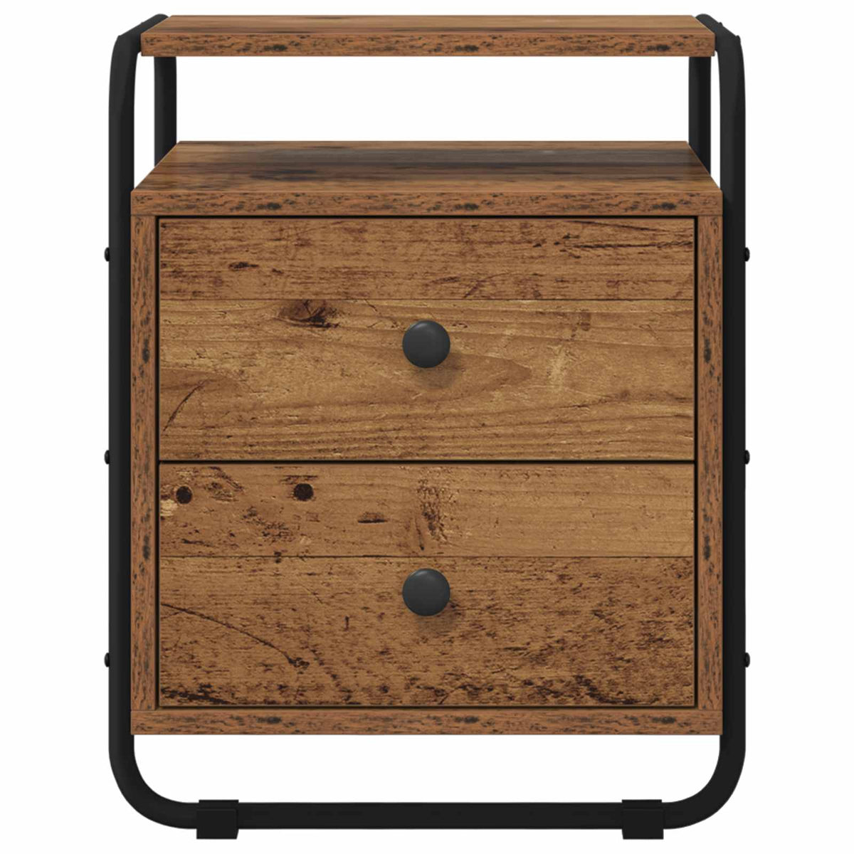 vidaXL Bedside Cabinet 2 pcs Old Wood 40 x 36.5 x 50 cm 5