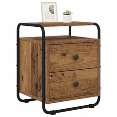 vidaXL Bedside Cabinet 2 pcs Old Wood 40 x 36.5 x 50 cm 2