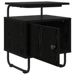 vidaXL Bedside Cabinet Black Oak 40 x 36.5 x 50 cm Engineered Wood 3