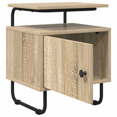 vidaXL Bedside Cabinet Sonoma Oak 40 x 36.5 x 50 cm Engineered Wood 3