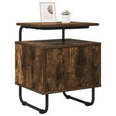 vidaXL Bedside Cabinet 2 pcs Smoked Oak 40 x 36.5 x 50 cm 2