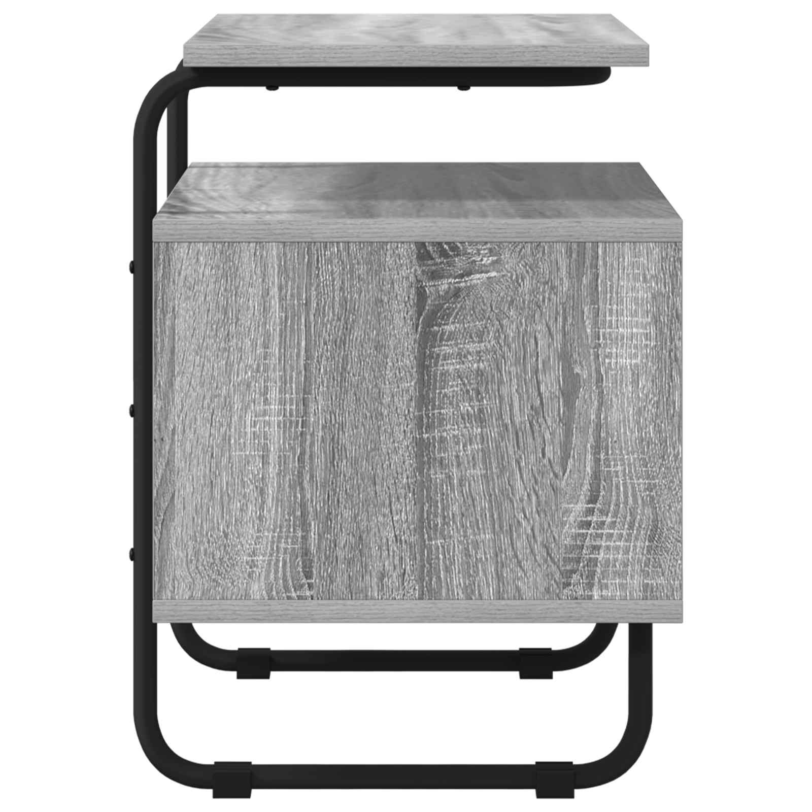 vidaXL Bedside Cabinet 2 pcs Grey Sonoma 40 x 36.5 x 50 cm 6