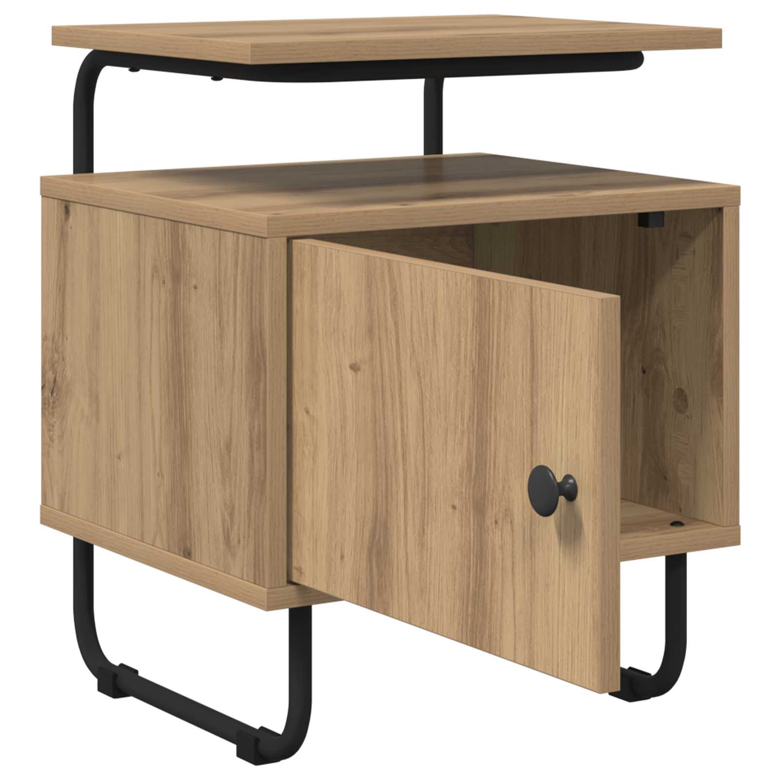 vidaXL Bedside Cabinet Artisan Oak 40 x 36.5 x 50 cm Engineered Wood 3