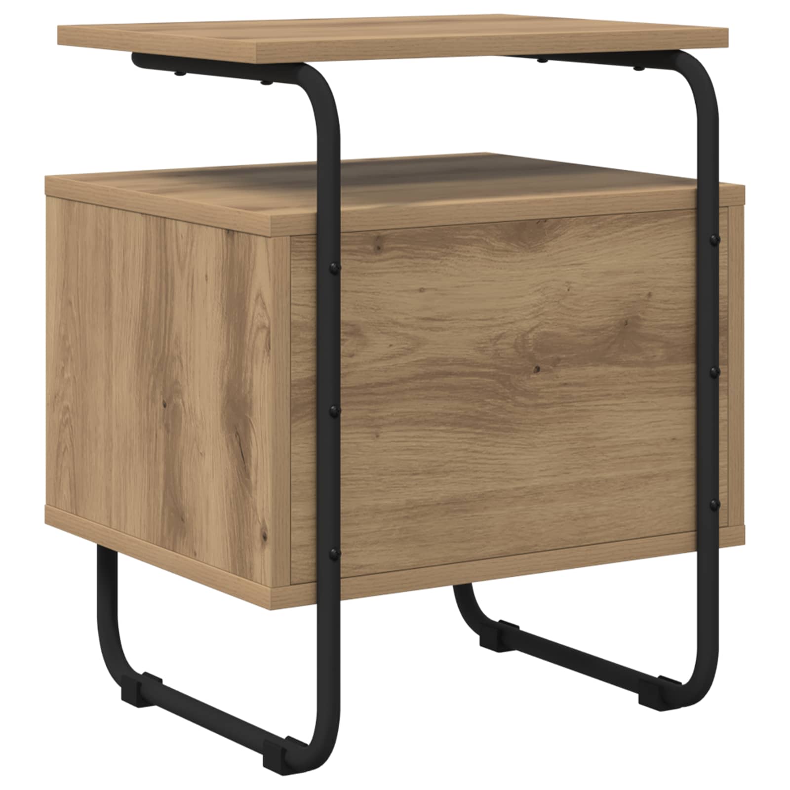 vidaXL Bedside Cabinet Artisan Oak 40 x 36.5 x 50 cm Engineered Wood 6