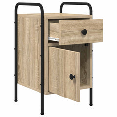 vidaXL Bedside Cabinet Sonoma Oak 35 x 36.5 x 61 cm Engineered Wood 3