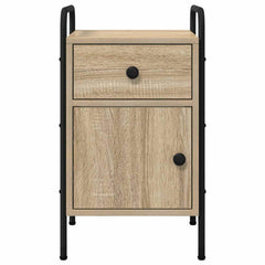 vidaXL Bedside Cabinet Sonoma Oak 35 x 36.5 x 61 cm Engineered Wood 4