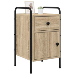 vidaXL Bedside Cabinet Sonoma Oak 35 x 36.5 x 61 cm Engineered Wood 2
