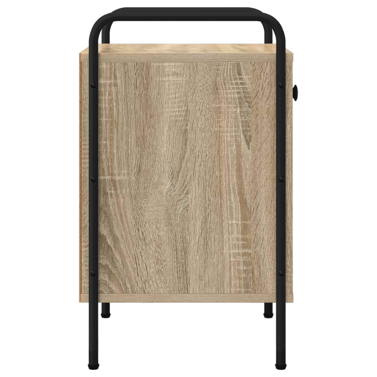 vidaXL Bedside Cabinet Sonoma Oak 35 x 36.5 x 61 cm Engineered Wood 5