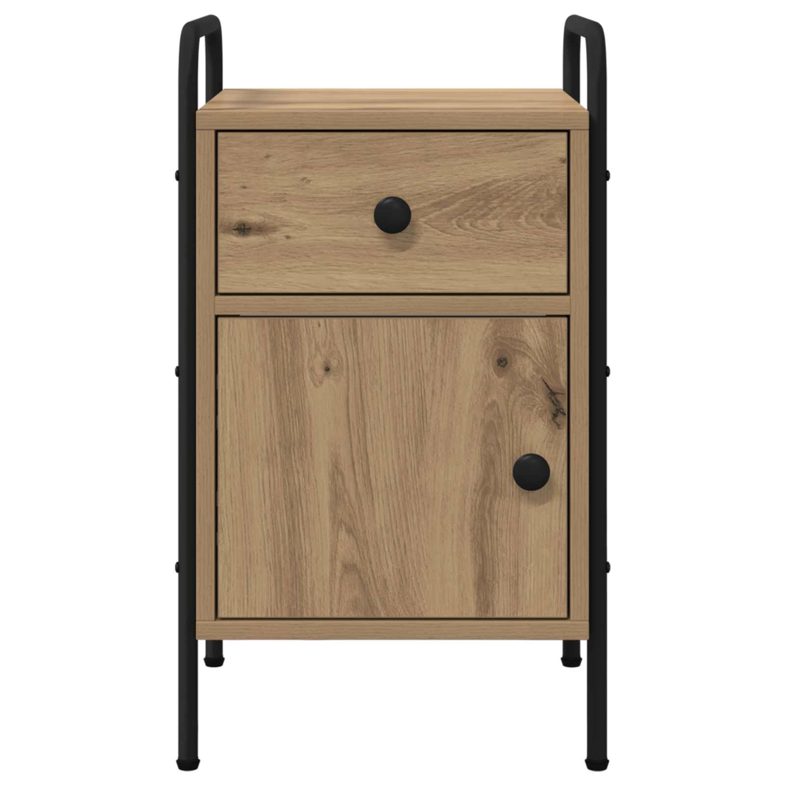 vidaXL Bedside Cabinet Artisan Oak 35 x 36.5 x 61 cm Engineered Wood 4