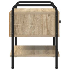 vidaXL Bedside Cabinet Sonoma Oak 35 x 36.5 x 47 cm Engineered Wood 6