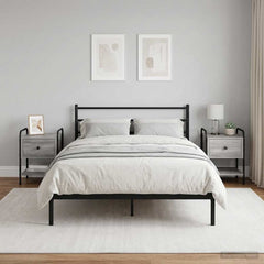 vidaXL Bedside Cabinet 2 pcs Grey Sonoma 35 x 36.5 x 47 cm 1
