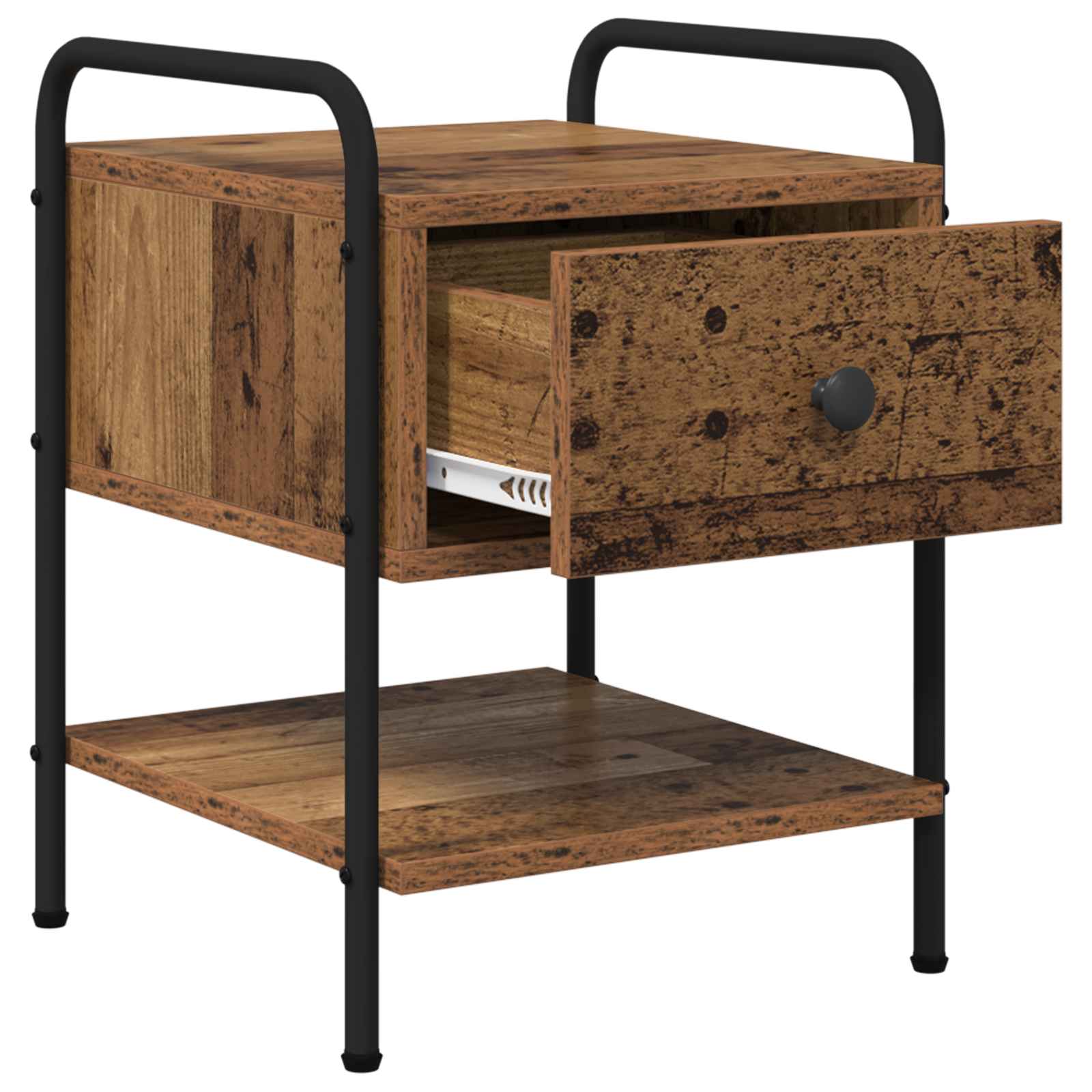 vidaXL Bedside Cabinet 2 pcs Old Wood 35 x 36.5 x 47 cm 5