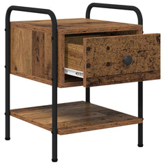 vidaXL Bedside Cabinet 2 pcs Old Wood 35 x 36.5 x 47 cm 5