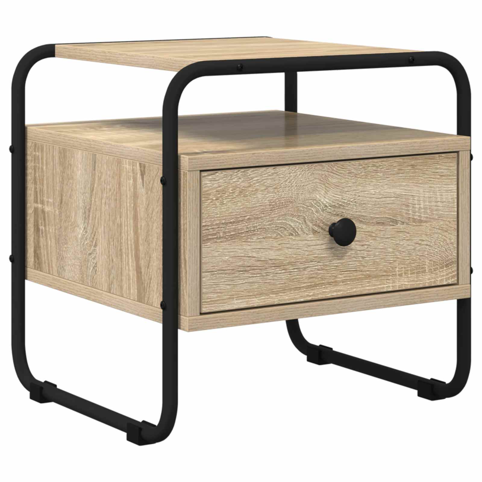 vidaXL Bedside Cabinet Sonoma Oak 40 x 39.5 x 40 cm Engineered Wood 2