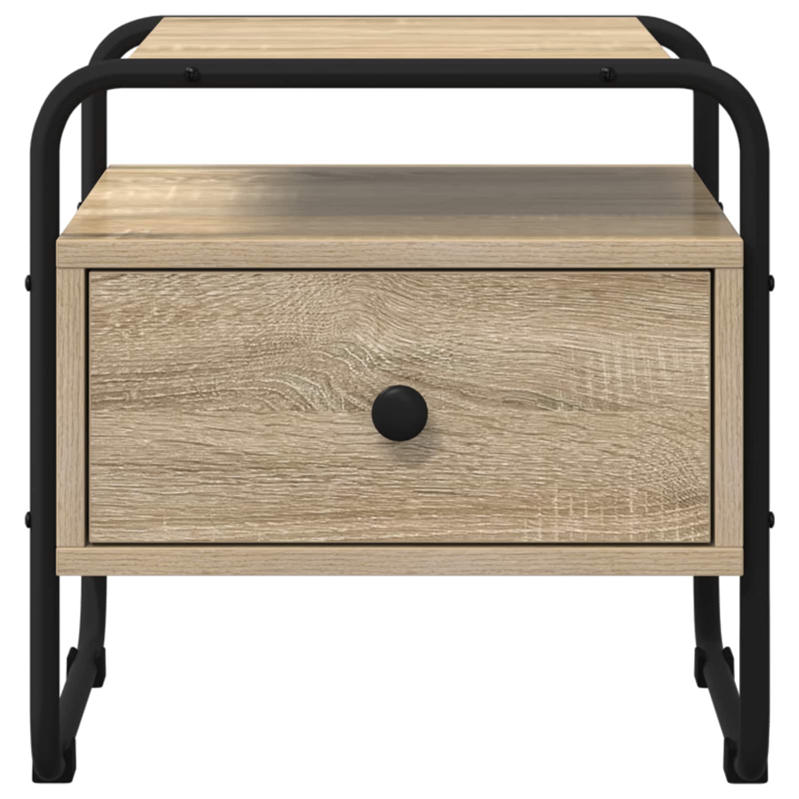 vidaXL Bedside Cabinet Sonoma Oak 40 x 39.5 x 40 cm Engineered Wood 5