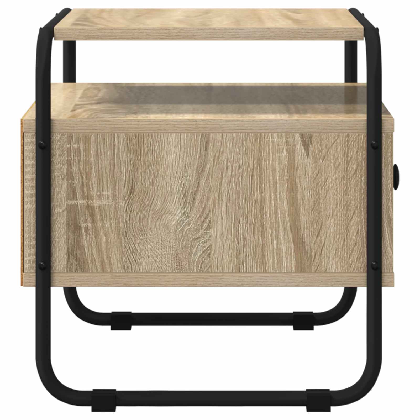 vidaXL Bedside Cabinet Sonoma Oak 40 x 39.5 x 40 cm Engineered Wood 6