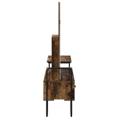 vidaXL Dressing Table Smoked Oak 100 x 36.5 x 136 cm Engineered Wood 6