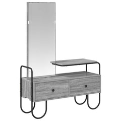 vidaXL Dressing Table Grey Sonoma 100 x 36.5 x 136 cm Engineered Wood 2