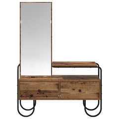 vidaXL Dressing Table Old Wood 100 x 36.5 x 136 cm Engineered Wood 5