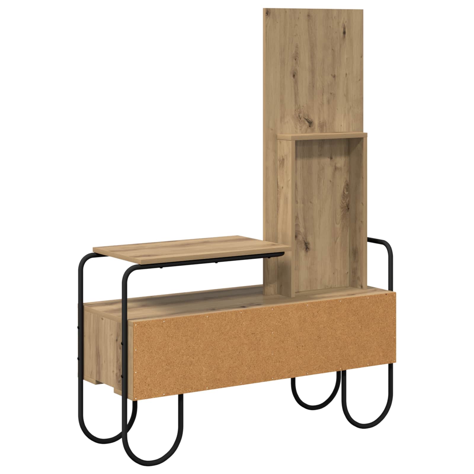 vidaXL Dressing Table Artisan Oak 100 x 36.5 x 136 cm Engineered Wood 6