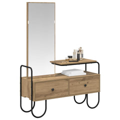vidaXL Dressing Table Artisan Oak 100 x 36.5 x 136 cm Engineered Wood 2