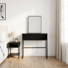 vidaXL Dressing Table Black Oak 81 x 40 x 131 cm Engineered Wood 1