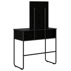 vidaXL Dressing Table Black Oak 81 x 40 x 131 cm Engineered Wood 6