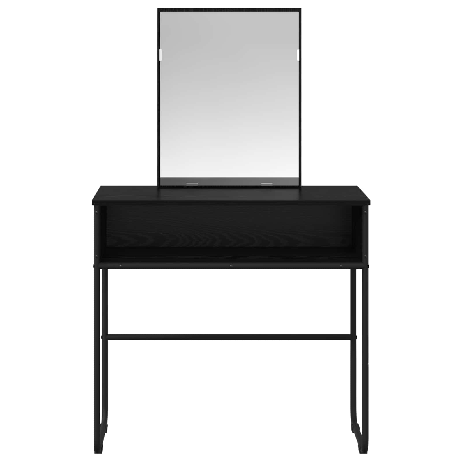 vidaXL Dressing Table Black Oak 81 x 40 x 131 cm Engineered Wood 4