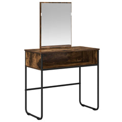 vidaXL Dressing Table Smoked Oak 81 x 40 x 131 cm Engineered Wood 2