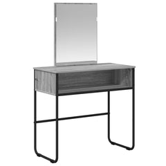vidaXL Dressing Table Grey Sonoma 81 x 40 x 131 cm Engineered Wood 2