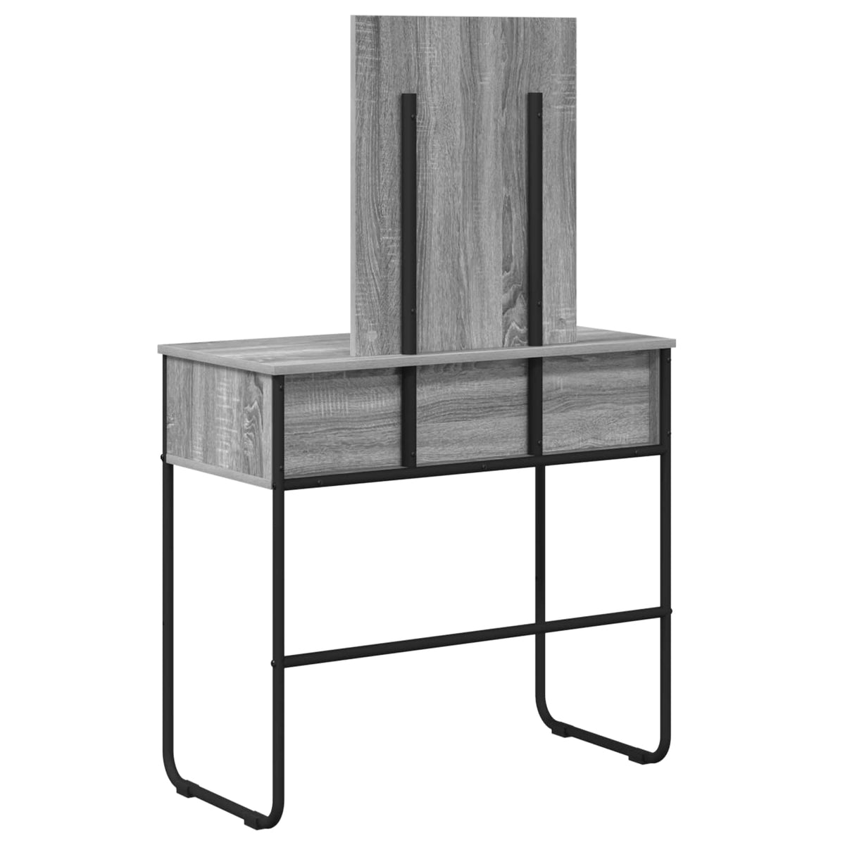 vidaXL Dressing Table Grey Sonoma 81 x 40 x 131 cm Engineered Wood 6
