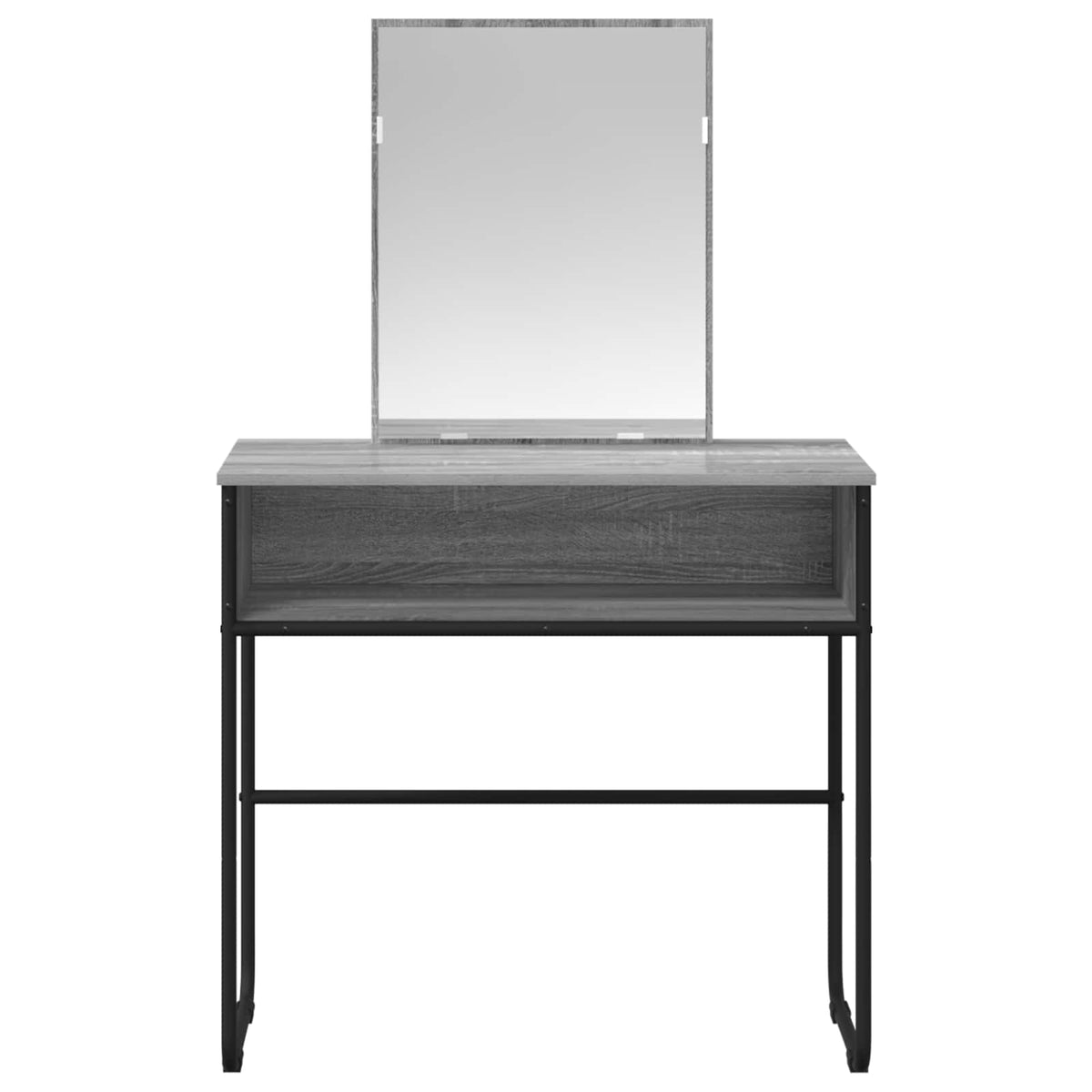 vidaXL Dressing Table Grey Sonoma 81 x 40 x 131 cm Engineered Wood 4