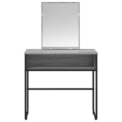 vidaXL Dressing Table Grey Sonoma 81 x 40 x 131 cm Engineered Wood 4