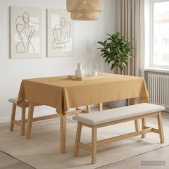 vidaXL Table Cloth 5 pcs Rectangular Beige 110 x 140 cm Polyester 1