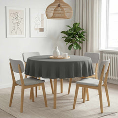Table Cloth Rectangular 5 pcs Light Grey Ø 180 cm