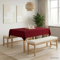 vidaXL Table Cloth 5 pcs Rectangular Wine Red 110 x 140 cm 1