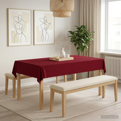 vidaXL Table Cloth Rectangular 5 pcs Wine Red