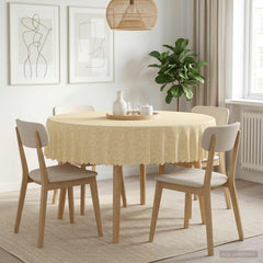 Table Cloth Rectangular 5 Cream white Ø 140 cm